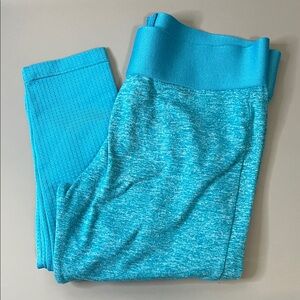 Bombshell Thigh High Leggings Turquoise Size Small